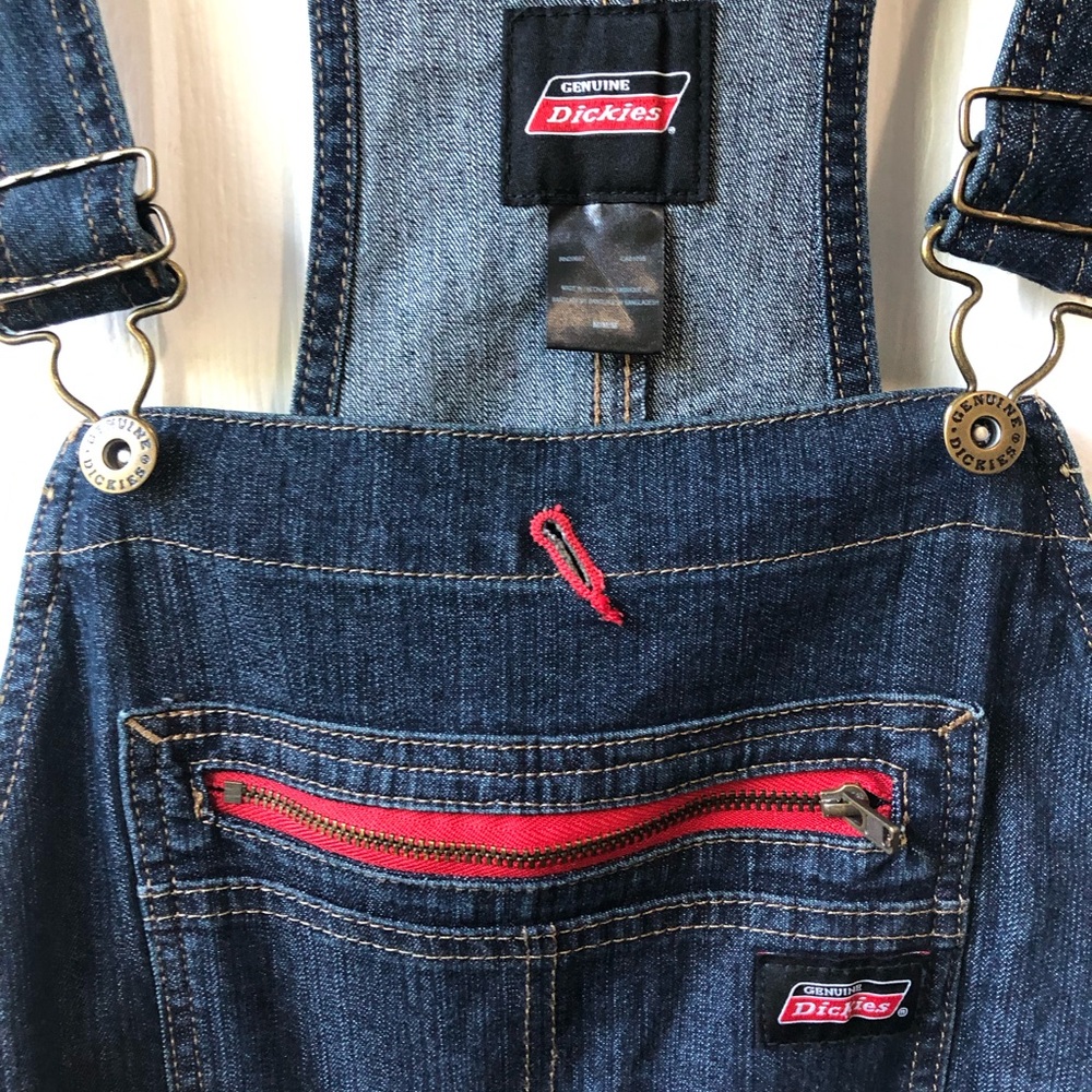 Dickies Women’s Dark Blue Workwear Denim Double Overalls
